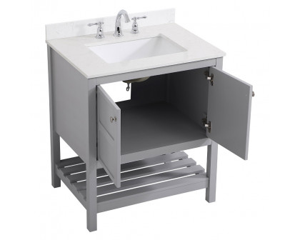 Elegant Bathroom Vanity - Gray (VF16430GR-BS)