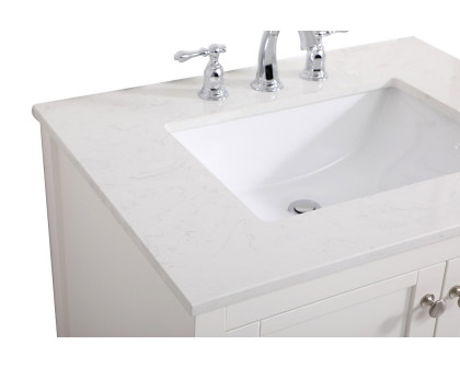 Elegant Bathroom Vanity - White (VF16430WH)