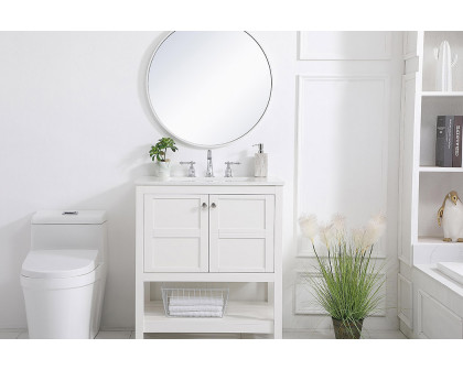 Elegant Bathroom Vanity - White (VF16430WH)