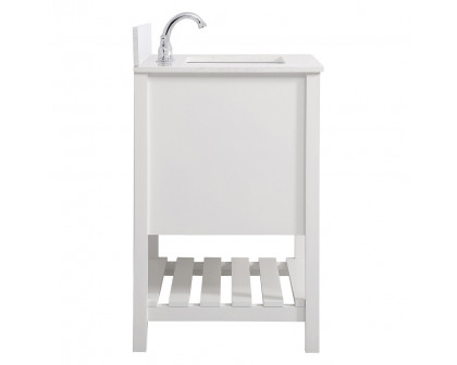 Elegant Bathroom Vanity - White (VF16430WH-BS)