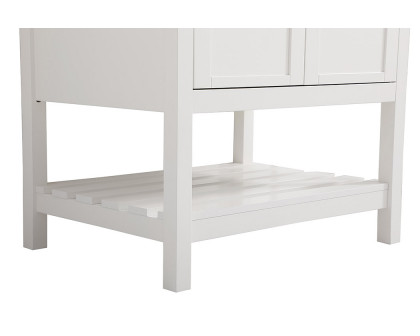 Elegant Bathroom Vanity - White (VF16430WH-BS)