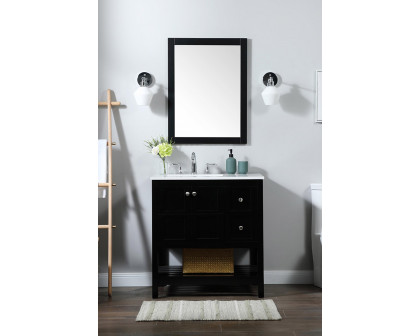 Elegant Bathroom Vanity - Black (VF16432BK)