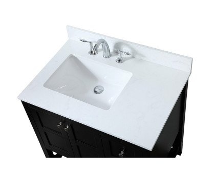 Elegant Bathroom Vanity - Black (VF16432BK-BS)