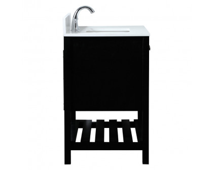 Elegant Bathroom Vanity - Black (VF16432BK-BS)