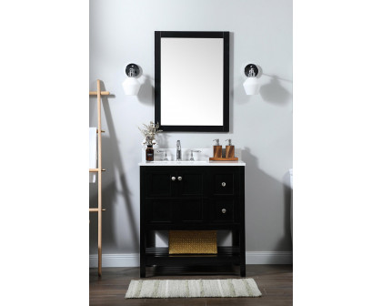 Elegant Bathroom Vanity - Black (VF16432BK-BS)