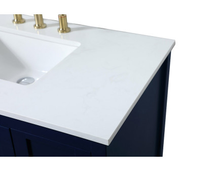 Elegant Bathroom Vanity - Blue (VF16432BL)