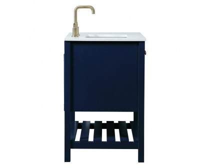 Elegant Bathroom Vanity - Blue (VF16432BL)