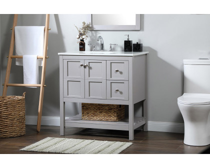 Elegant Bathroom Vanity - Gray (VF16432GR)