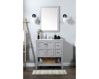 Elegant Bathroom Vanity - Gray (VF16432GR)