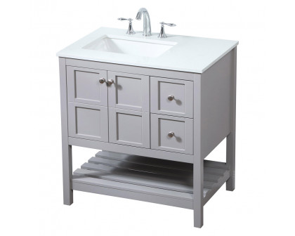 Elegant Bathroom Vanity - Gray (VF16432GR)