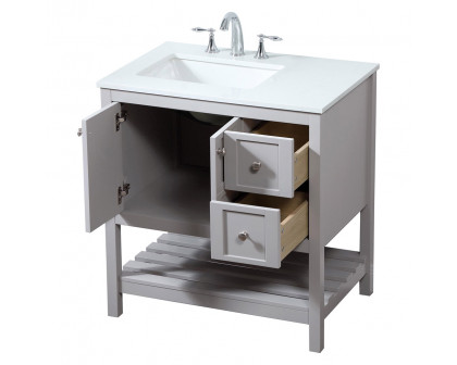 Elegant Bathroom Vanity - Gray (VF16432GR)