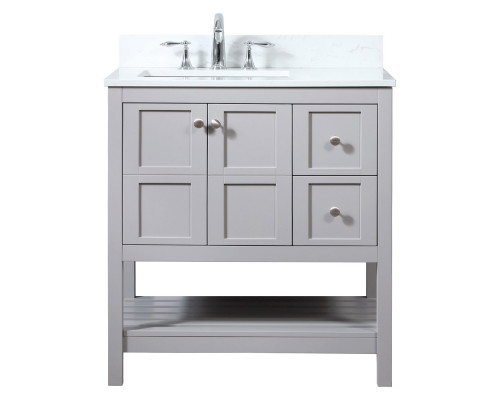 Elegant Bathroom Vanity - Gray (VF16432GR-BS)