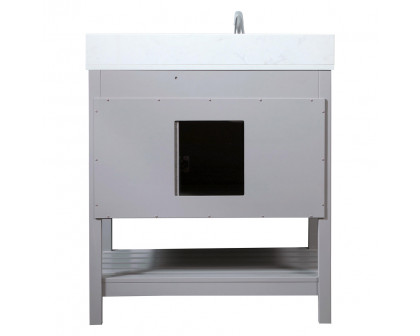 Elegant Bathroom Vanity - Gray (VF16432GR-BS)