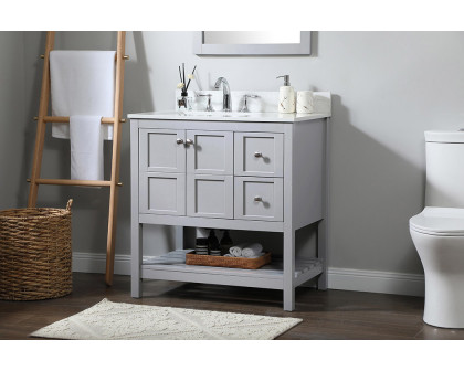 Elegant Bathroom Vanity - Gray (VF16432GR-BS)