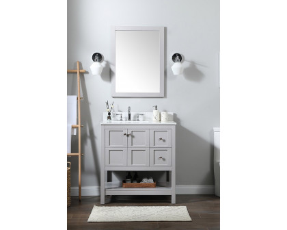 Elegant Bathroom Vanity - Gray (VF16432GR-BS)