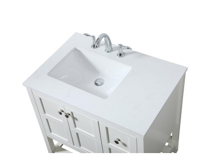 Elegant Bathroom Vanity - White (VF16432WH)