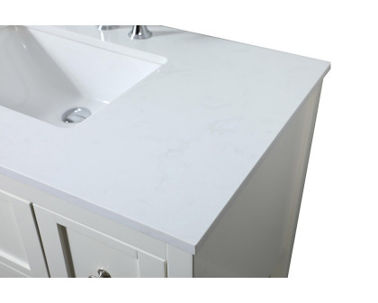 Elegant Bathroom Vanity - White (VF16432WH)