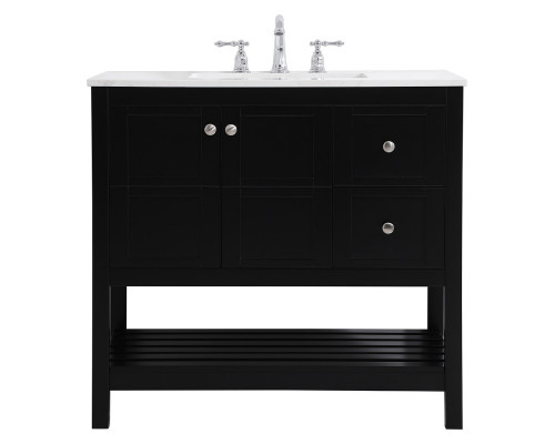 Elegant Bathroom Vanity - Black (VF16436BK)