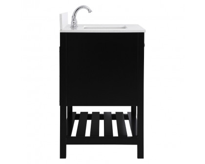 Elegant Bathroom Vanity - Black (VF16436BK-BS)