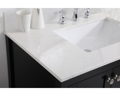 Elegant Bathroom Vanity - Black (VF16436BK-BS)