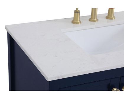 Elegant Bathroom Vanity - Blue (VF16436BL)