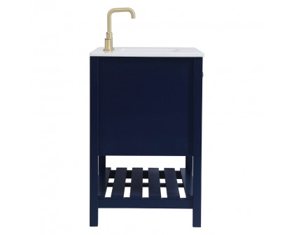 Elegant Bathroom Vanity - Blue (VF16436BL)