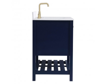 Elegant Bathroom Vanity - Blue (VF16436BL-BS)