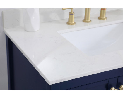 Elegant Bathroom Vanity - Blue (VF16436BL-BS)