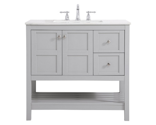 Elegant Bathroom Vanity - Gray (VF16436GR)