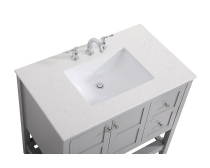 Elegant Bathroom Vanity - Gray (VF16436GR)