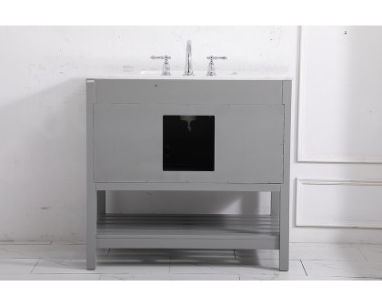 Elegant Bathroom Vanity - Gray (VF16436GR)