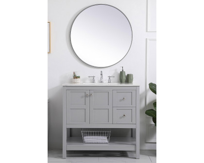 Elegant Bathroom Vanity - Gray (VF16436GR)