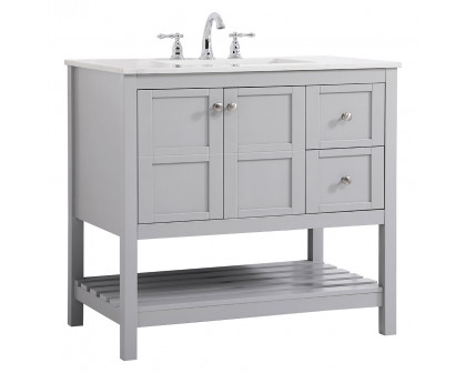 Elegant Bathroom Vanity - Gray (VF16436GR)