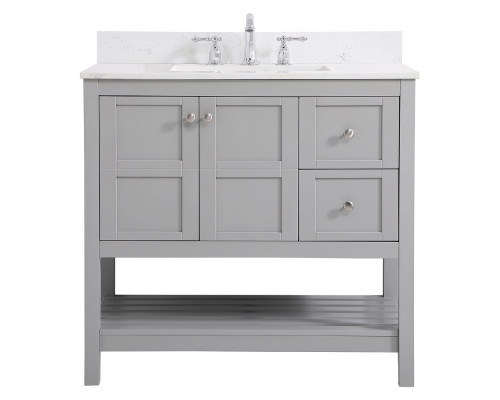 Elegant Bathroom Vanity - Gray (VF16436GR-BS)