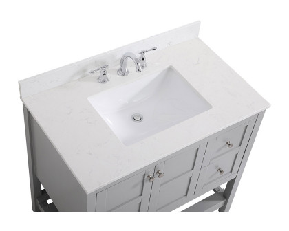 Elegant Bathroom Vanity - Gray (VF16436GR-BS)