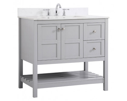 Elegant Bathroom Vanity - Gray (VF16436GR-BS)