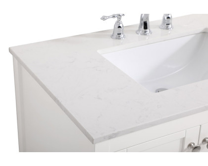 Elegant Bathroom Vanity - White (VF16436WH)