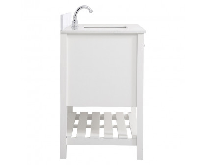 Elegant Bathroom Vanity - White (VF16436WH-BS)