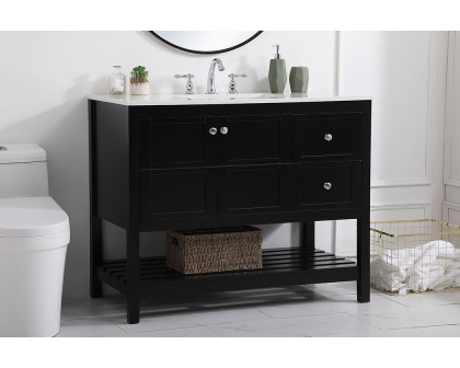 Elegant Bathroom Vanity - Black (VF16442BK)