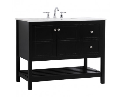 Elegant Bathroom Vanity - Black (VF16442BK)