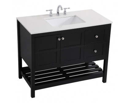 Elegant Bathroom Vanity - Black (VF16442BK)