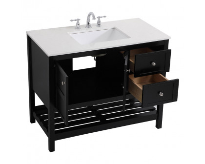 Elegant Bathroom Vanity - Black (VF16442BK)