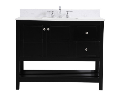 Elegant Bathroom Vanity - Black (VF16442BK-BS)