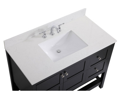 Elegant Bathroom Vanity - Black (VF16442BK-BS)