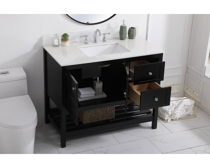 Elegant Bathroom Vanity - Black (VF16442BK-BS)