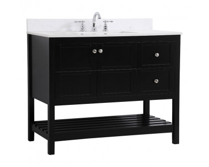 Elegant Bathroom Vanity - Black (VF16442BK-BS)