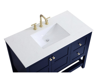 Elegant Bathroom Vanity - Blue (VF16442BL)