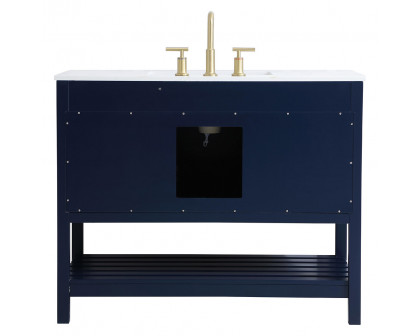 Elegant Bathroom Vanity - Blue (VF16442BL)