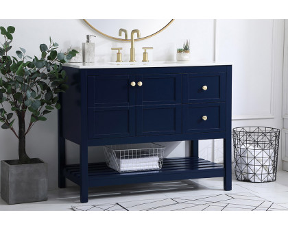 Elegant Bathroom Vanity - Blue (VF16442BL)