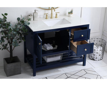 Elegant Bathroom Vanity - Blue (VF16442BL)